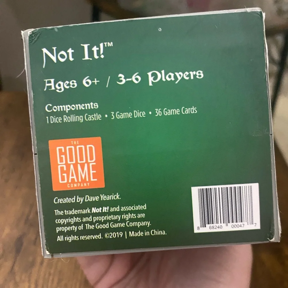 Not It Castle Land Dice Game